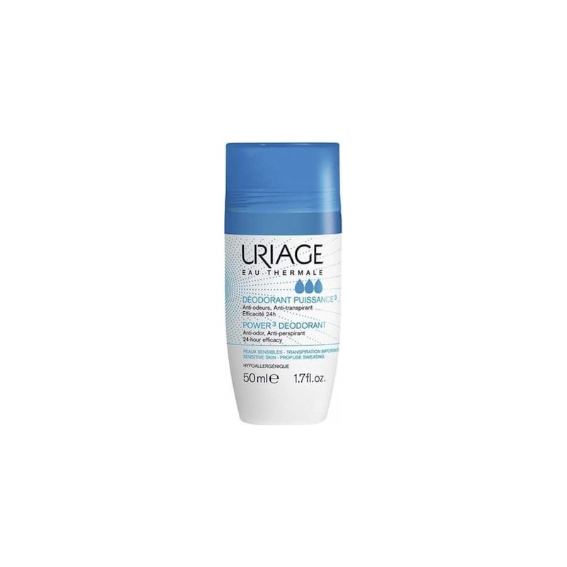 Uriage Deodorant Power 3, Αποσμητικό Τριπλής Δράσης 50ml Uriage Deodorant Power 3, Αποσμητικό Τριπλής Δράσης 50ml