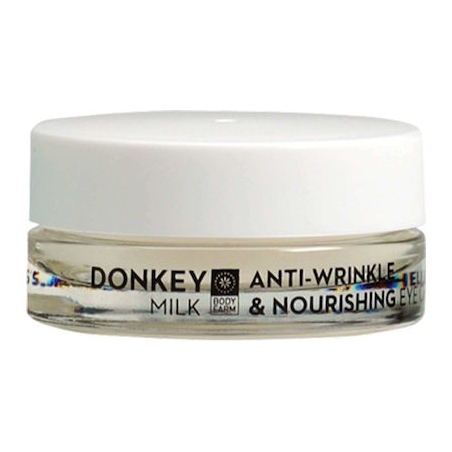 Bodyfarm Donkey Milk Ενυδατική & Αντιγηραντική Κρέμα Ματιών κατά των Μαύρων Κύκλων με Υαλουρονικό Οξύ & Aloe Vera 15ml