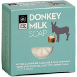 Bodyfarm Donkey Milk Soap Φυσικό Σαπούνι με Λάδι Ελιάς και Γάλα Γαϊδούρας 110gr