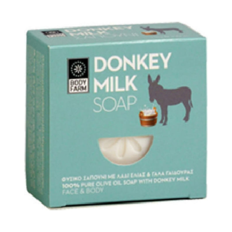 Bodyfarm Donkey Milk Soap Φυσικό Σαπούνι με Λάδι Ελιάς και Γάλα Γαϊδούρας 110gr