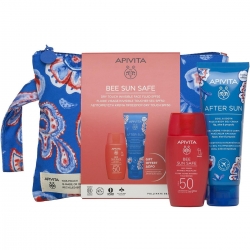 Apivita Promo Bee Sun Safe Dry Touch Invisible Face Fluid Spf50 50ml & Δώρο After Sun Cool 100ml