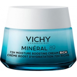 Vichy Mineral 89 Rich 72ωρη Ενυδατική & Συσφικτική Κρέμα Προσώπου για Ξηρές/Ευαίσθητες Επιδερμίδες 50ml