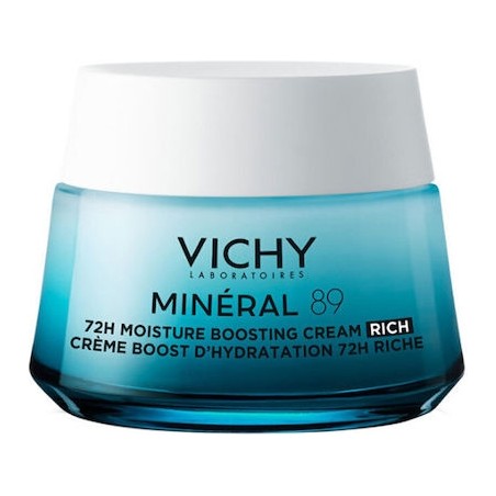 Vichy Mineral 89 Rich 72ωρη Ενυδατική & Συσφικτική Κρέμα Προσώπου για Ξηρές/Ευαίσθητες Επιδερμίδες 50ml