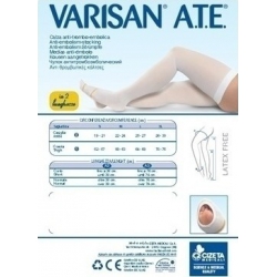 Varisan A.T.E. CORTO 18mmHg Αντιθρομβωτικές Κάλτσες Ριζομηρίου (λευκό)