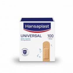 Hansaplast Αυτοκόλλητα Επιθέματα Universal Ανθεκτικά στο νερό 72x19mm 100τμχ