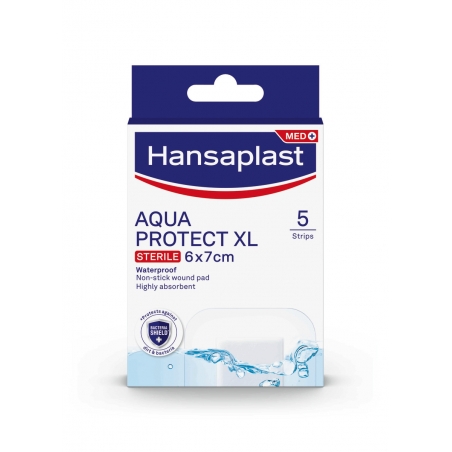 Hansaplast Aδιάβροχα και Αποστειρωμένα Αυτοκόλλητα Επιθέματα 6x7cm Aqua Protect XL 5τμχ