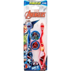 Marvel Avengers Toothbrush σετ δώρου οδοντόβουρτσα 2 κομ. + νεσεσέρ 2 κομ.