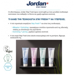 Jordan Stay Fresh Fresh Breath Οδοντόκρεμα 75ml