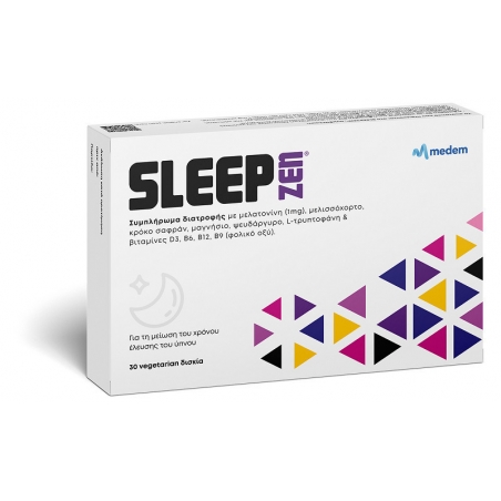 Medem Sleep Zen 1mg Συμπλήρωμα για τον Ύπνο 30 φυτικές κάψουλες