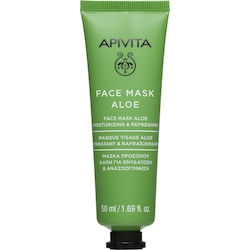 Apivita Face Mask With Aloe Μάσκα Ενυδάτωσης με Αλόη 50ml.