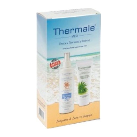 Thermale Med Sunscreen Family Lotion SPF50 250ml & Aloe Vera Cream 200ml