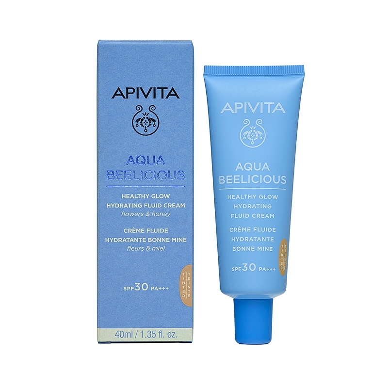 Apivita Aqua Beelicious Σετ Κρέμα με Χρώμα & Gel Καθαρισμού Προσώπου 50ml & Μάσκα Για Ενυδάτωση & Θρέψη Με Μέλι 2x8ml