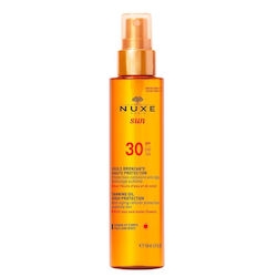 Nuxe Sun Tanning Oil Low Protection SPF30 για Πρόσωπο & Σώμα (150ml)