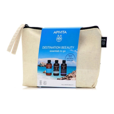 Apivita Promo Hydration Shampoo (75ml), Pure Jasmine Shower Gel (75ml) & Cleansing Foam (75ml)