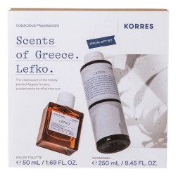 Korres Scents of Greece Lefko Πακέτο Περιποίησης Σώματος Eau de Toilette 50ml & Shower Gel 250ml