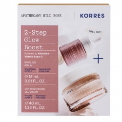 Korres Apothecary Wild Rose 2-Step Glow Boost με Spotless Serum 15ml & Day Brightening Gel-Cream 40ml