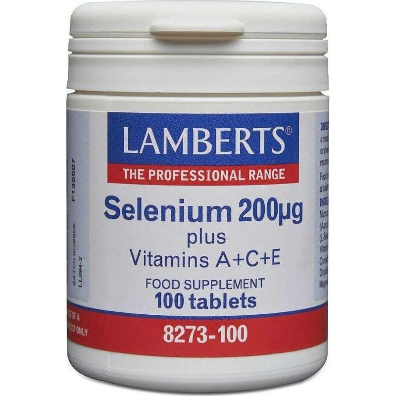 Lamberts Selenium 200μg plus A+C+E 100 ταμπλέτες
