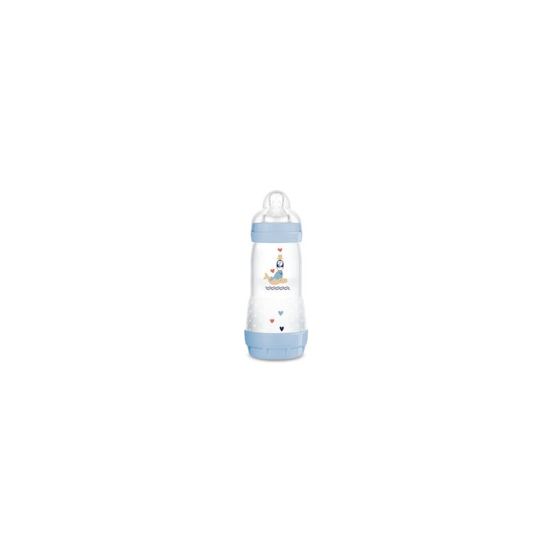 Mam Easy Star Anti-Colic Μπιμπερό Θηλή σιλικόνης 4+Μηνών (356SΒ) 320ml Μπλε,1 τμχ Mam Easy Star Anti-Colic Μπιμπερό Θηλή σιλικόνης 4+Μηνών (356SΒ) 320ml Μπλε,1 τμχ