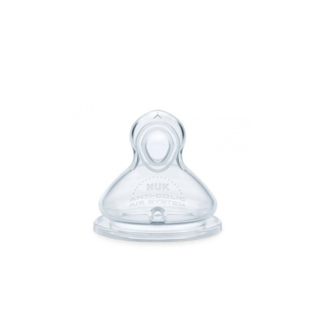 NUK First Choice+ Θηλή Σιλικόνης 6-18m Μικρής Ροής, 2τμχ