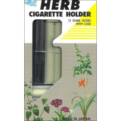 Vican Herb Cigarette Holder Black - Πίπα + 12 Φίλτρα