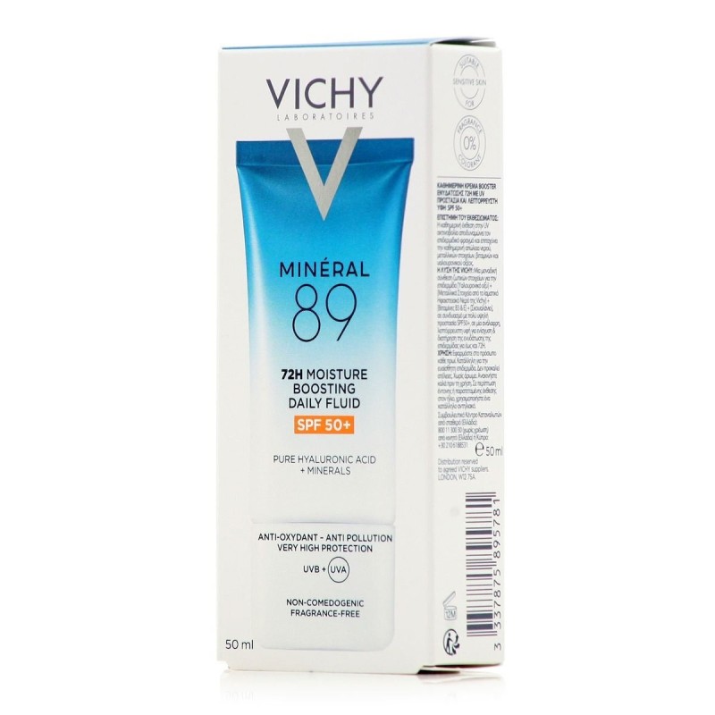 Vichy Mineral 89 Light 72ωρη Ενυδατική Λεπτόρρευστη Κρέμα Προσώπου Ημέρας με SPF50 50ml Vichy Mineral 89 Light 72ωρη Ενυδατική Λεπτόρρευστη Κρέμα Προσώπου Ημέρας με SPF50 50ml