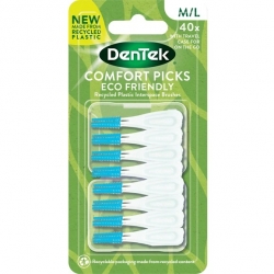 Dentek πλαστική οδοντογλυφίδα από καουτσούκ για μεσοδόντια διαστήματα Μέγεθος M/L 40 Τεμ