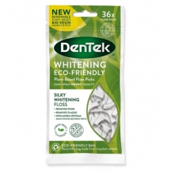 DenTek Whitening Eco-Friendly Plant-Based "Silky Whitening Floss" Floss Picks 36τμχ