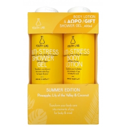 Youth Lab Anti-Stress Body Lotion & Shower Gel Pineapple, Lily of the Valley & Coconut 400ml+400ml