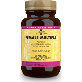 Solgar Female Multiple Βιταμίνη για Ενέργεια 60 ταμπλέτες