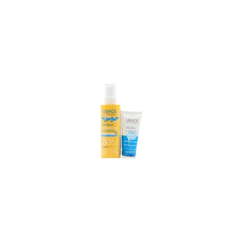 URIAGE Bariesun Spray Child Moisturizing High Protection SPF50+ 200ml + Free Cleansing Cream 50ml URIAGE Bariesun Spray Child Moisturizing High Protection SPF50+ 200ml + Free Cleansing Cream 50ml