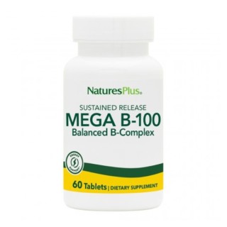 Natures Plus Mega B-100 Balanced B-Complex 60 tabs