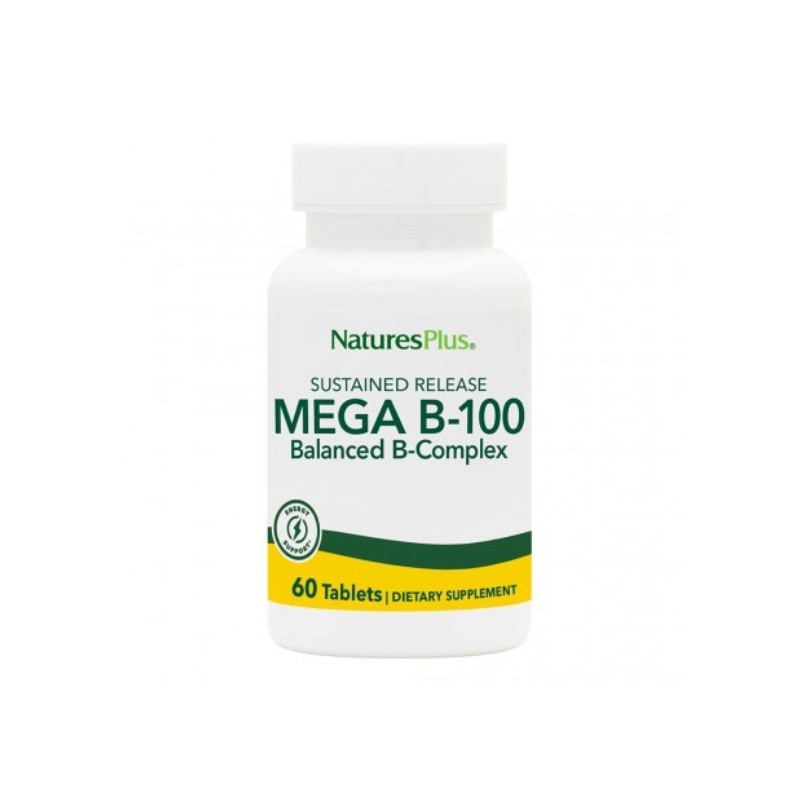 Natures Plus Mega B-100 Balanced B-Complex 60 tabs Natures Plus Mega B-100 Balanced B-Complex 60 tabs