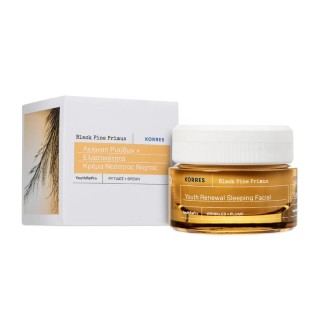 Korres Black Pine Primus, Κρέμα Νεότητας Νύχτας για Λείανση Ρυτίδων & Ελαστικότητα 40ml