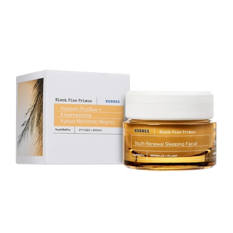 Korres Black Pine Primus, Κρέμα Νεότητας Νύχτας για Λείανση Ρυτίδων & Ελαστικότητα 40ml Korres Black Pine Primus, Κρέμα Νεότητας Νύχτας για Λείανση Ρυτίδων & Ελαστικότητα 40ml