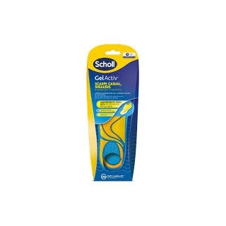SCHOLL Gel Activ Πάτοι για Καθημερινά Υποδήματα & Απορρόφηση Κραδασμών Small (35.5-40.5 Μέγεθος) 2τμχ