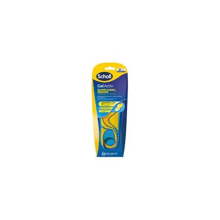SCHOLL Gel Activ Πάτοι για Καθημερινά Υποδήματα & Απορρόφηση Κραδασμών Small (35.5-40.5 Μέγεθος) 2τμχ