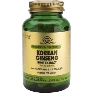 Solgar Korean Ginseng Extract 60 φυτικές κάψουλες