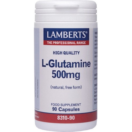 Lamberts L-glutamine 500mg 90 ταμπλέτες