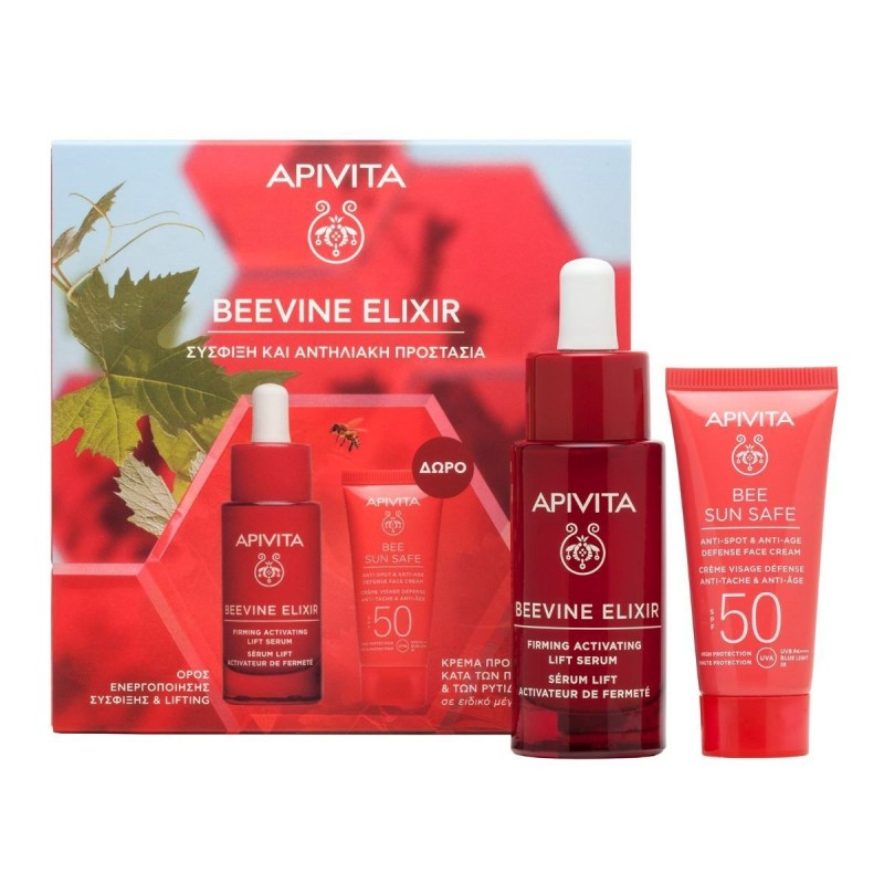 Apivita Beevine Elixir Σετ Περιποίησης για Σύσφιξη , Λάμψη & Αντιγήρανση με Serum & Κρέμα Προσώπου 30ml Apivita Beevine Elixir Σετ Περιποίησης για Σύσφιξη , Λάμψη & Αντιγήρανση με Serum & Κρέμα Προσώπου 30ml