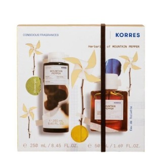 Korres Πακέτο Promo Mountain Pepper Ανδρικό Αφρόλουτρο 250ml & Ανδρικό Άρωμα 50ml