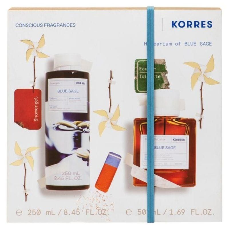 Korres Set Herbarium of Blue Sage Ανδρικό Αφρόλουτρο 250ml + Eau De Toilette Blue Sage Ανδρικό Άρωμα 50ml Korres Set Herbarium of Blue Sage Ανδρικό Αφρόλουτρο 250ml + Eau De Toilette Blue Sage Ανδρικό Άρωμα 50ml
