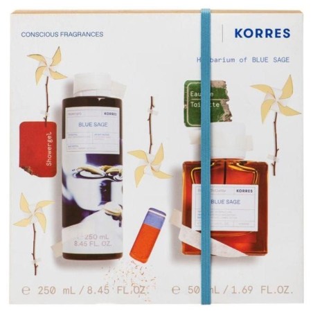 Korres Set Herbarium of Blue Sage Ανδρικό Αφρόλουτρο 250ml + Eau De Toilette Blue Sage Ανδρικό Άρωμα 50ml