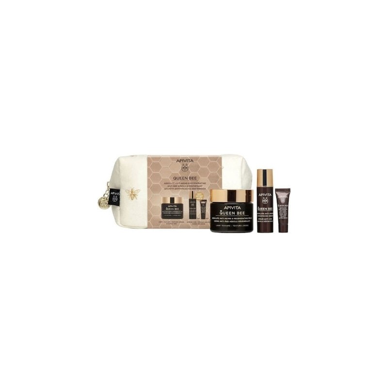 Apivita Promo Queen Bee Absolute Anti Aging & Regenerating Light Cream (50ml) & Serum (10ml) & Eye Cream (2ml) Apivita Promo Queen Bee Absolute Anti Aging & Regenerating Light Cream (50ml) & Serum (10ml) & Eye Cream (2ml)