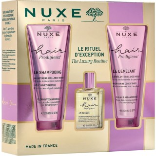 Nuxe Promo Hair Prodigieux High Shine Shampoo 200ml & Conditioner 200ml & Pre Shampoo Nourishing Mask 30ml