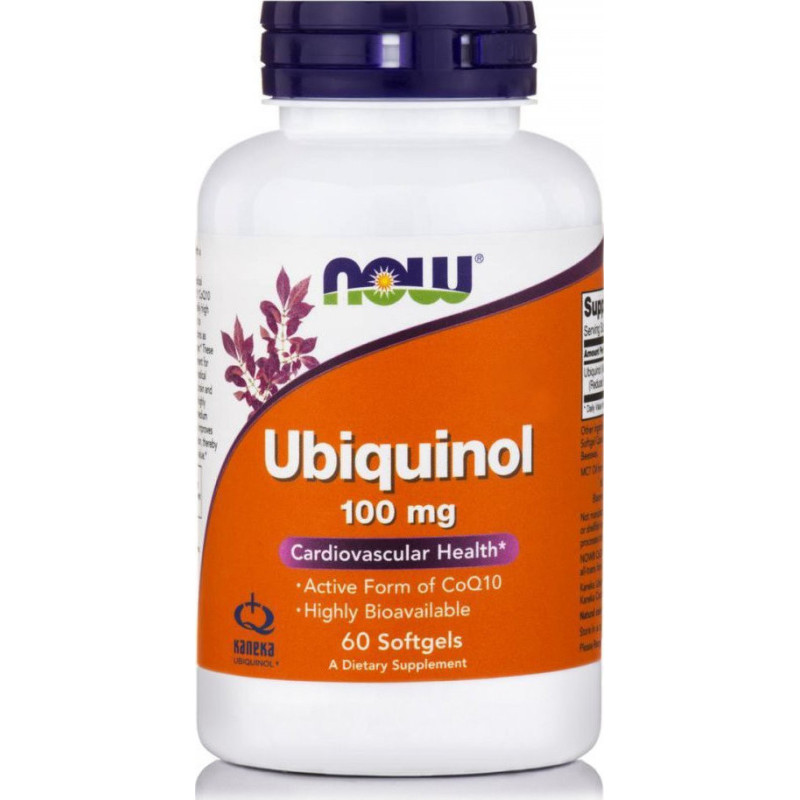 Now Foods Ubiquinol 100mg 60 μαλακές κάψουλες Now Foods Ubiquinol 100mg 60 μαλακές κάψουλες