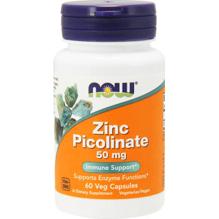 Now Foods Zinc Picolinate 50mg 60 φυτικές κάψουλες
