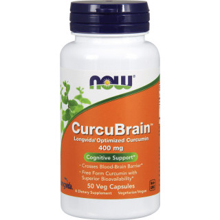 Now Foods Curcubrain Longvida 400mg Συμπλήρωμα για την Μνήμη 50 φυτικές κάψουλες