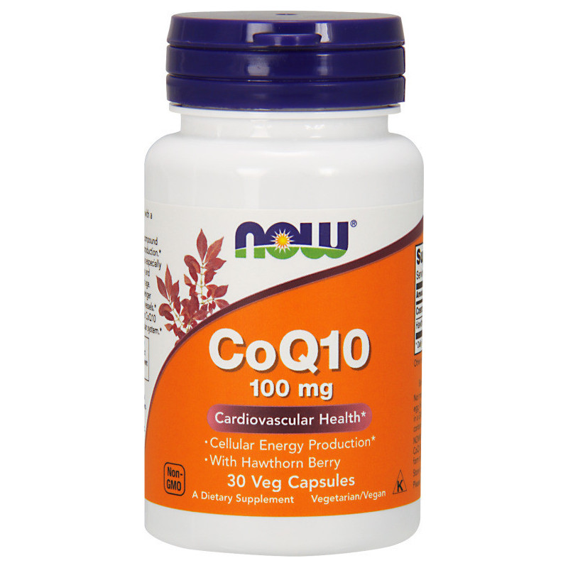 Now Foods CoQ10 100mg with Hawthorn Berry 30 φυτικές κάψουλες Now Foods CoQ10 100mg with Hawthorn Berry 30 φυτικές κάψουλες