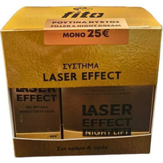 FITO+ Ρουτίνα Νυκτός Laser Effect Night Lift Αντιγηραντική Κρέμα Νύχτας 50ml &Filler Αντιγηραντικός Ορός Γεμίσματος Ρυτίδων