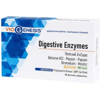 Viogenesis Digestive Enzymes 30 κάψουλες